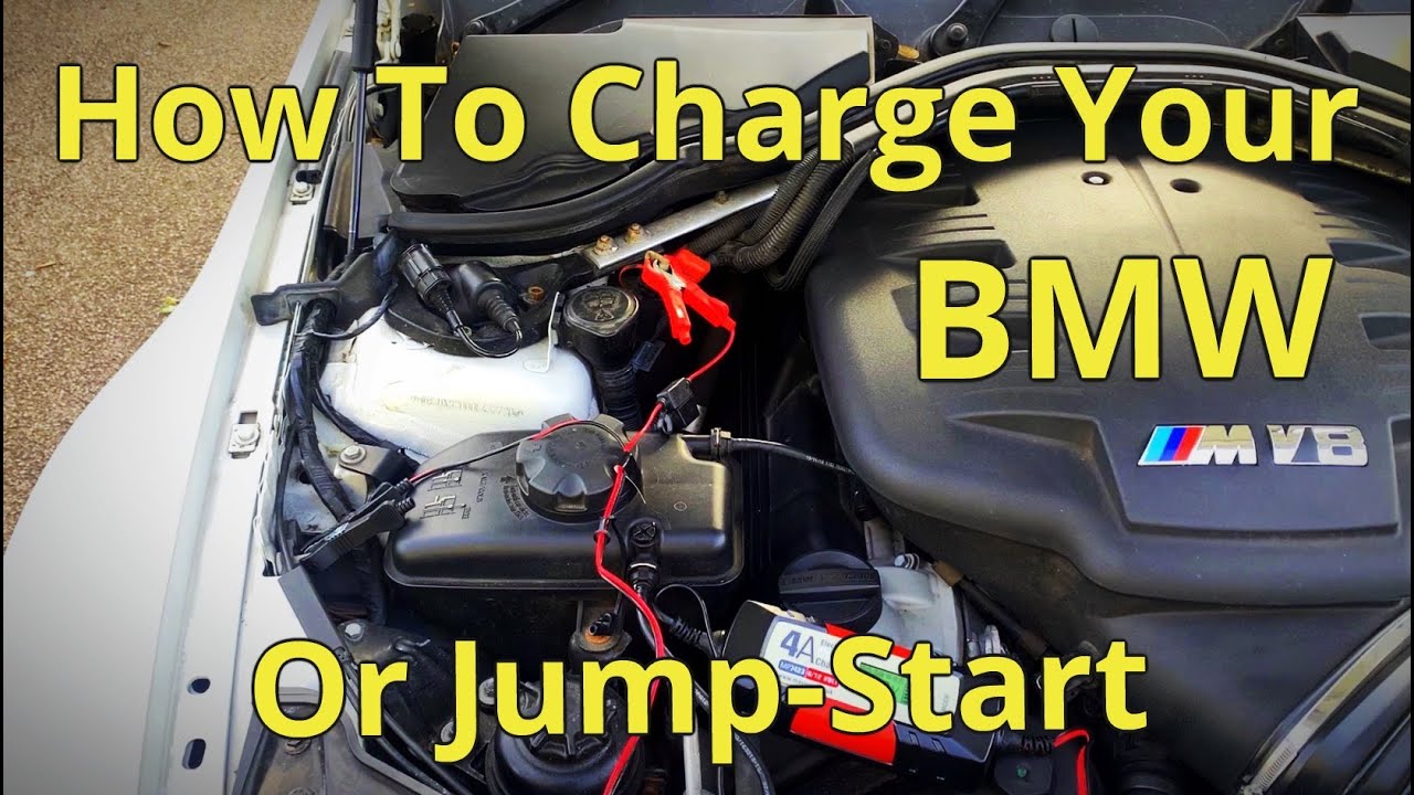 BMW How to connect a Charger or Jump - Start your car