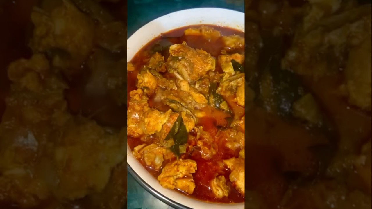 Super tasty & super spicy chicken gravy masala curry 