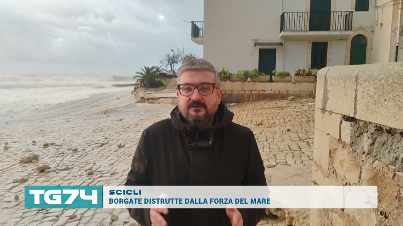 SCICLI - BORGATE DISTRUTTE DALLA FORZA DEL MARE