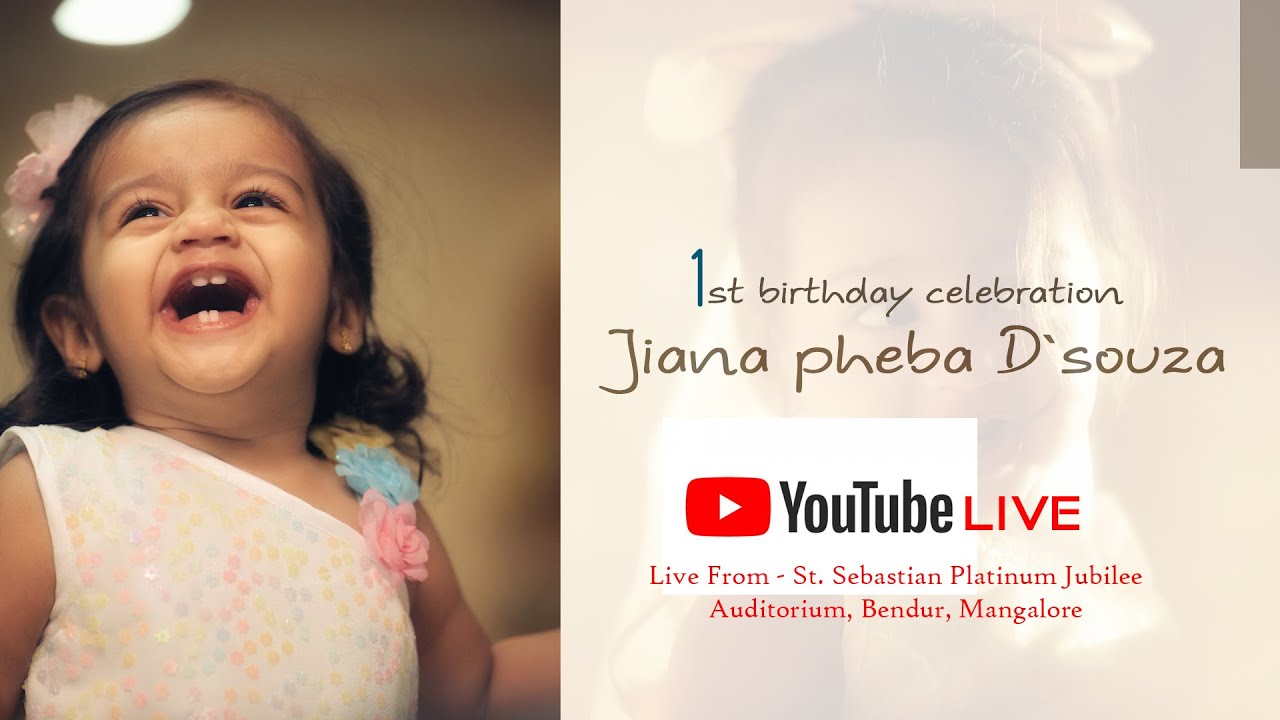 1st birthday celebration of Jiana pheba dsouza