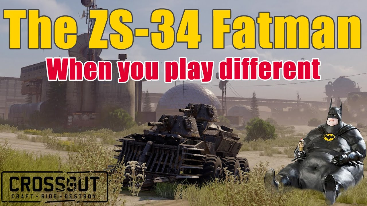 Crossout - ZS-34 Fatman - Full attack mode with cannons