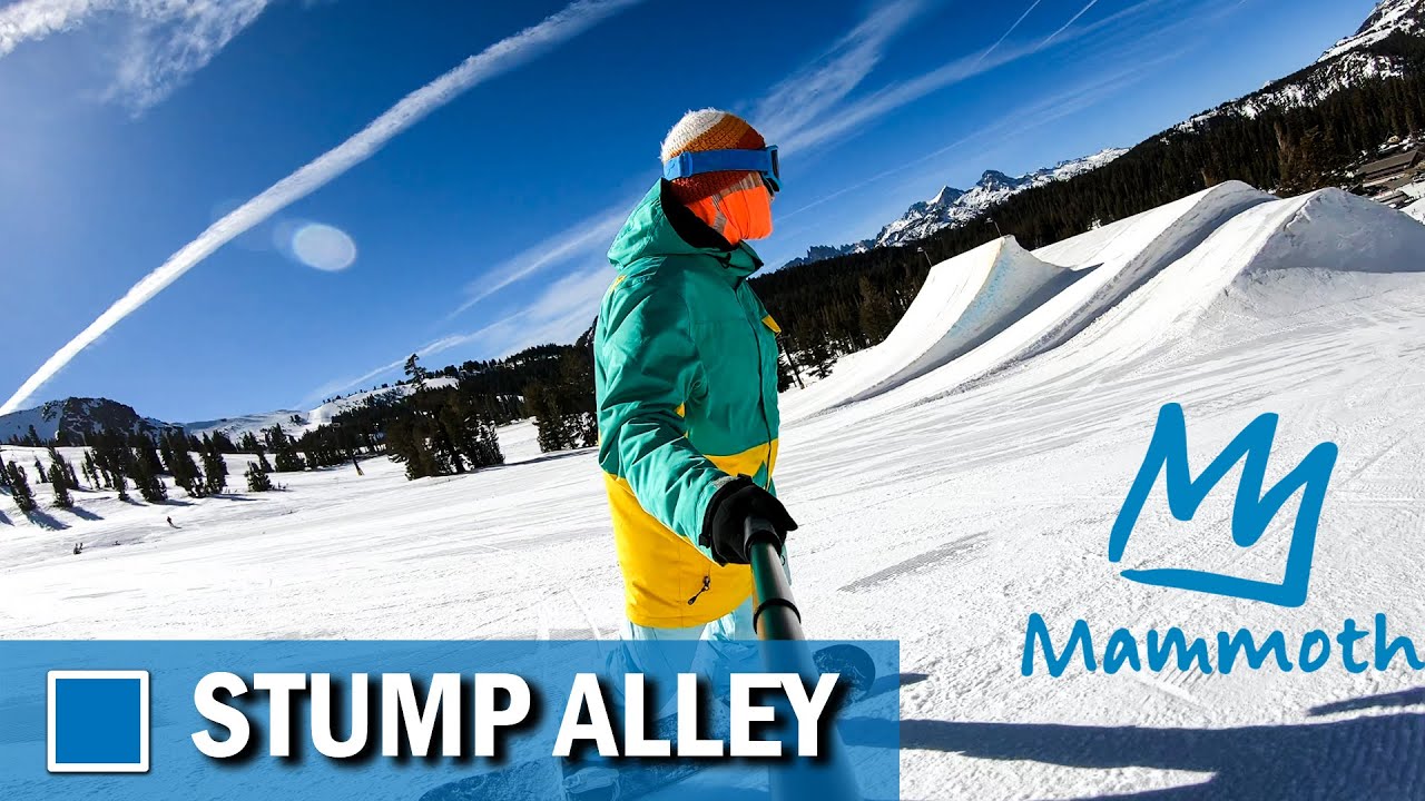 Mammoth Snowboarding :  Stump Alley Express to the Main Lodge to get on Gondola