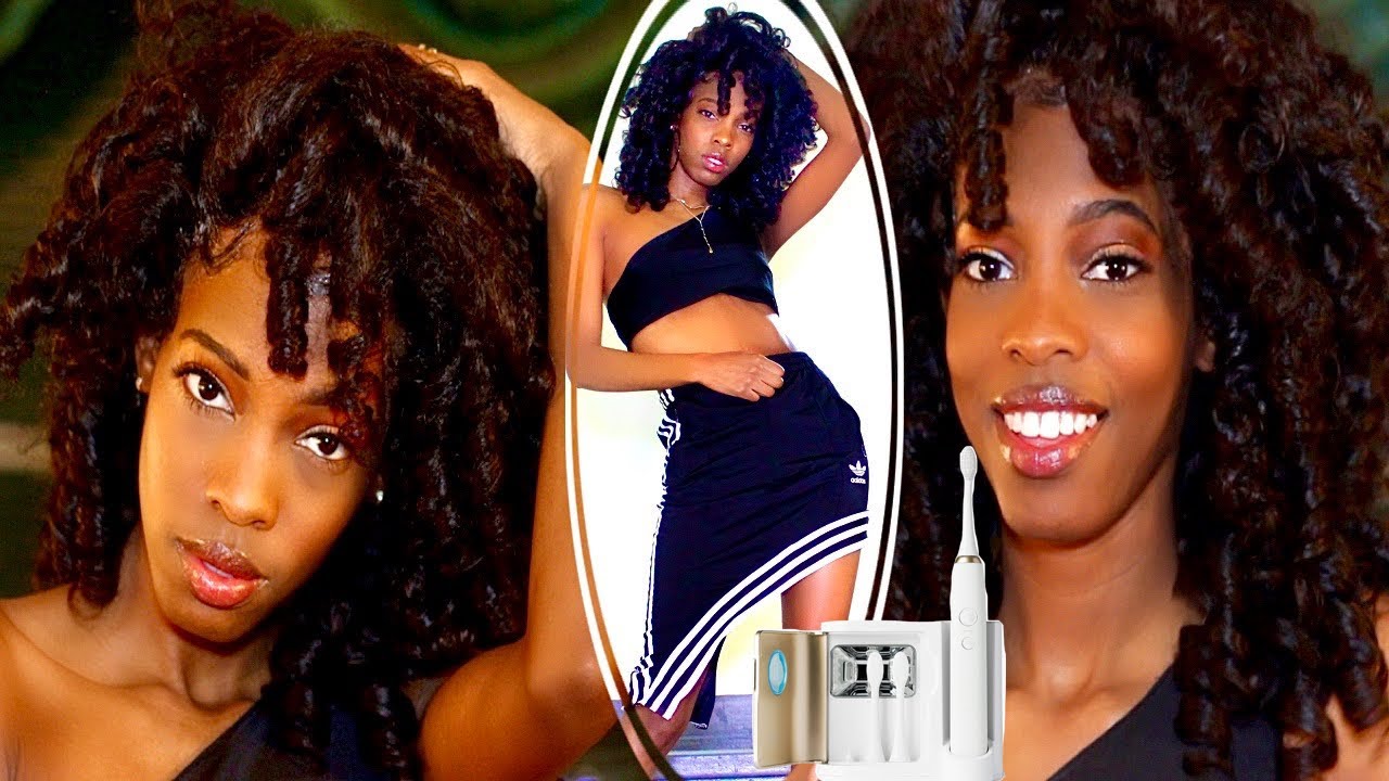 VP Elements Sonic Toothbrush | Get Ready w/Me | No Foundation Soft Glam Makeup Look | Hair & Outfit