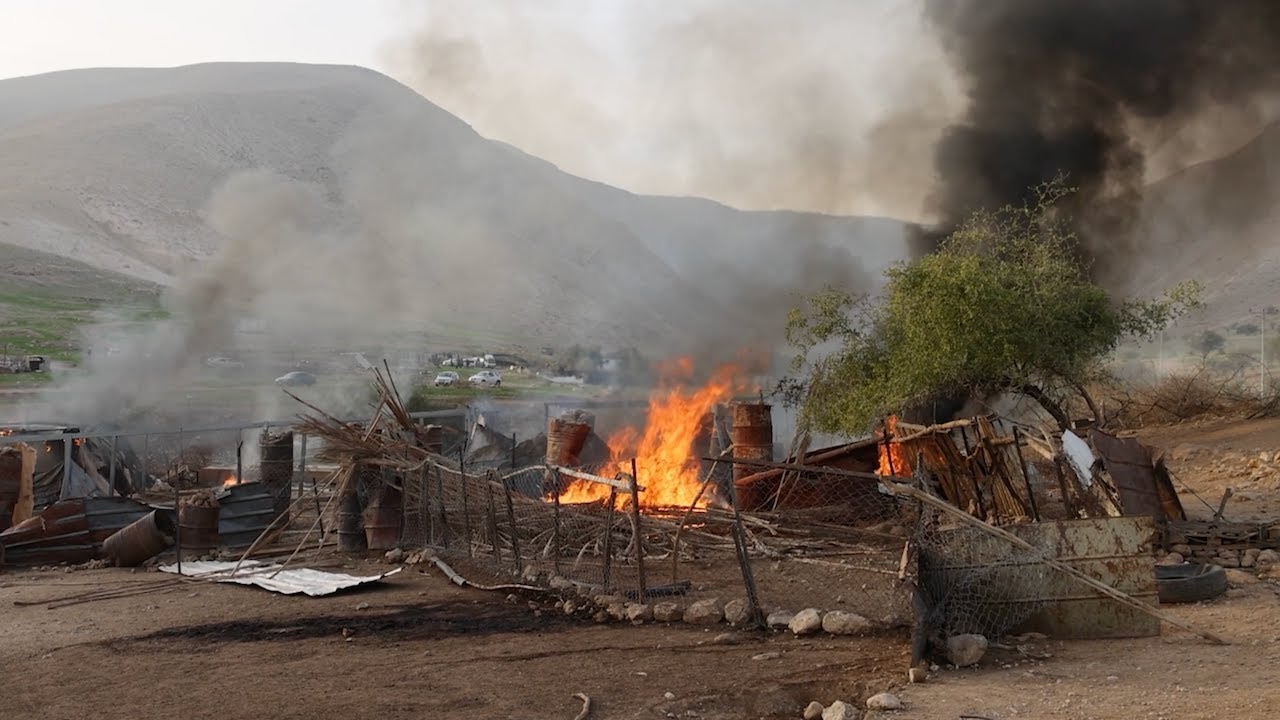 The last remaining families in the Palestinian community of Ras ‘Ein al-‘Auja left this week