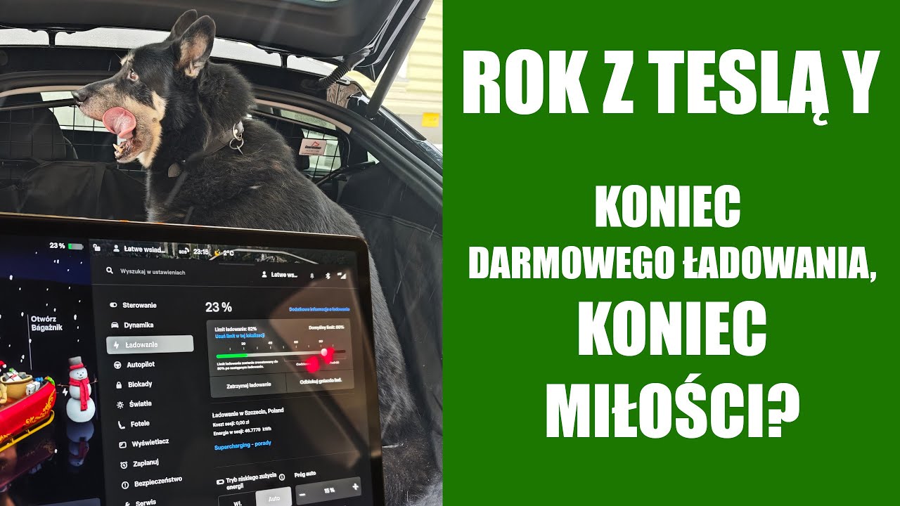 [EV] Rok z Teslą Y. Koniec darmowego ładowania, koniec miłości? Krótkie przemyślenie po roku.