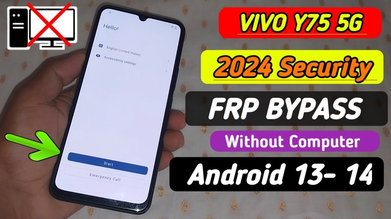 Vivo Y75 5G Frp Bypass 2024 New Security 100% Working Without PC Android 13- 14