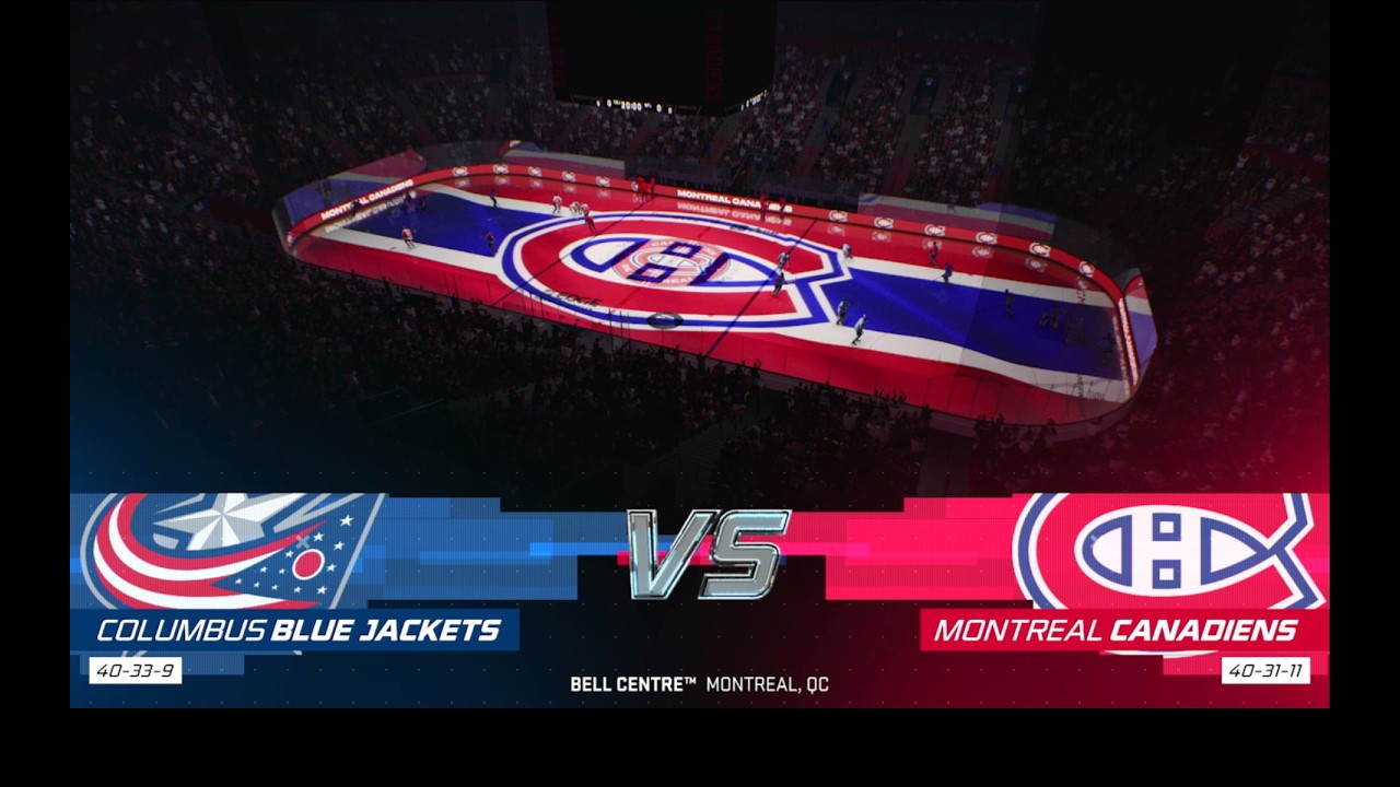 Nhl February Madness Sweet 16 Game 5 Columbus Bluejackets vs Montreal Canadines