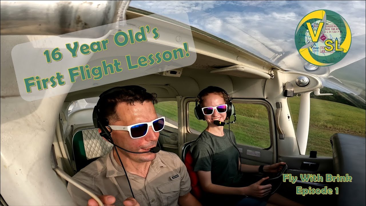 Brinkley's First Flight Lesson!
