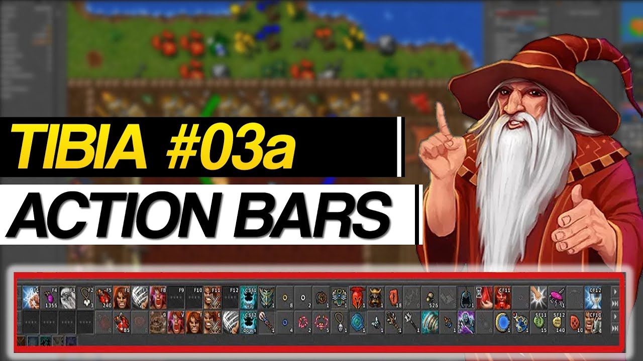 TIBIA - TUTORIAL COMPLETO - #3a ACTION BARS (2019 ATUALIZADO)
