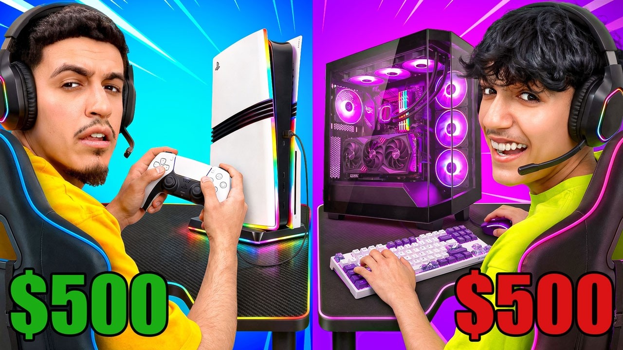 PS5 vs Xbox vs Gaming PC! We Built 3 Insane Gaming Setups!