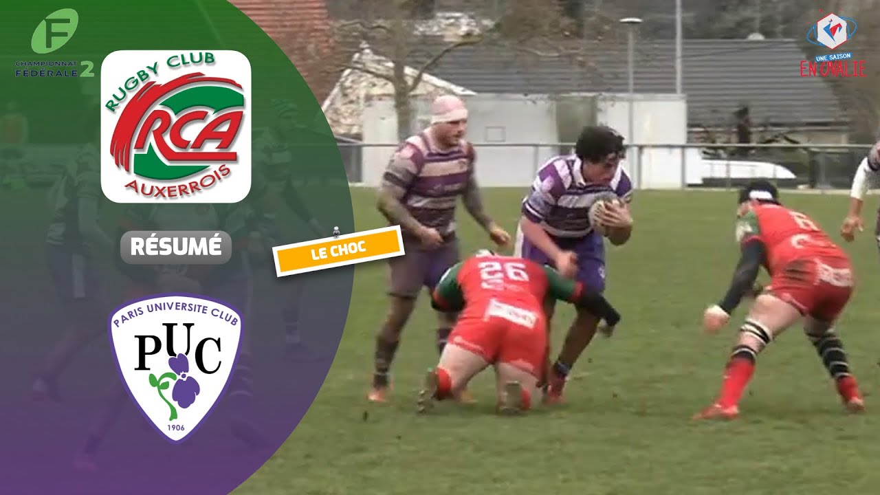 Résumé Rugby club Auxerrois  vs PUC RUGBY - Officiel