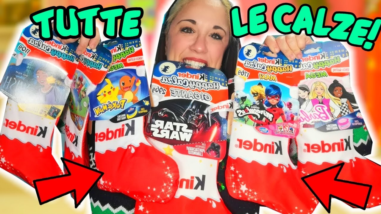 Apro TUTTE le CALZE della BEFANA KINDER con SORPRESE