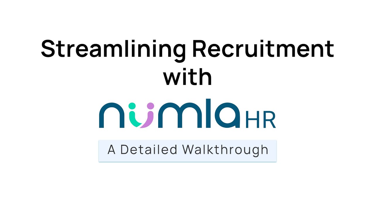 Numla HR Recruitment Workflows Demo