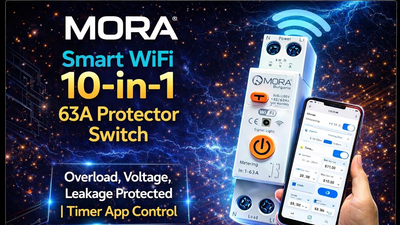 How to connect a Wi -Fi breaker with mobile and set it on Mora 10 in 1 