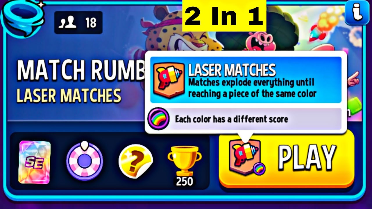 match rumble laser matches rainbow match masters gameplay.