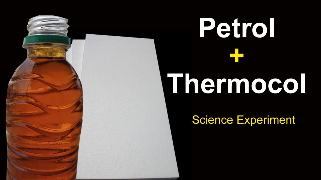 Thermocol petrol science experiment | thermocol Disolves in petrol