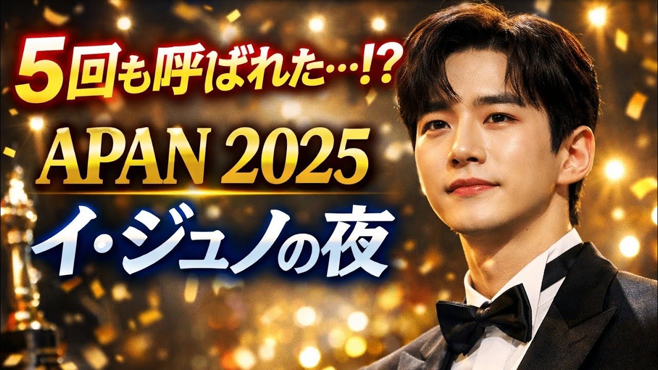 イ・ジュノの名前が5回呼ばれた夜――APANスターアワード2025で起きた“異例の瞬間”