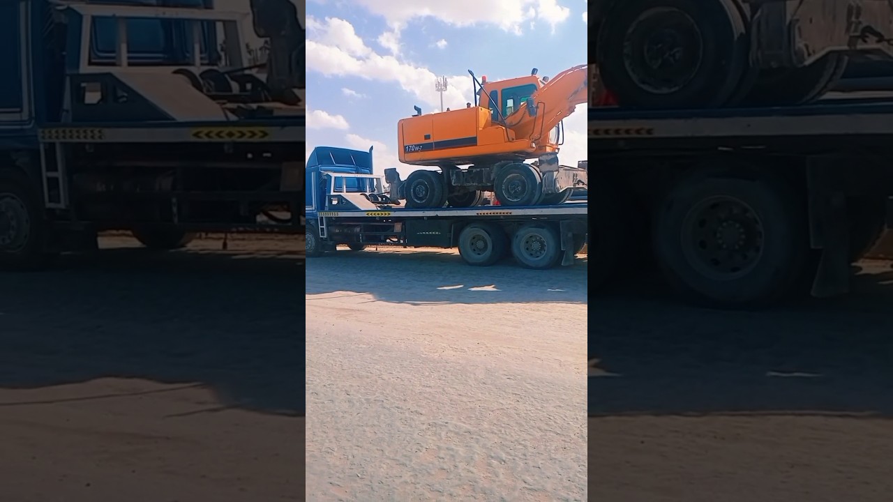 Hyundai excavator 170w-7 loading video 