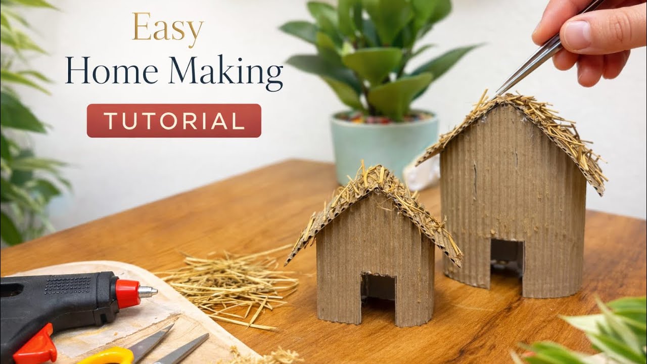 DIY MINIATURE HOUSE || EASY TUTORIAL ||