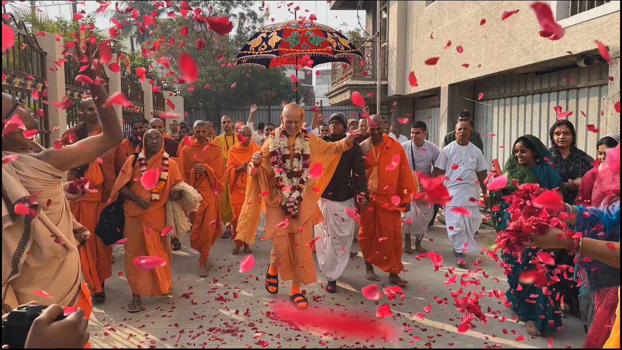 Sripada Bhakti Vikasa Swami Arrives In Bhopal
