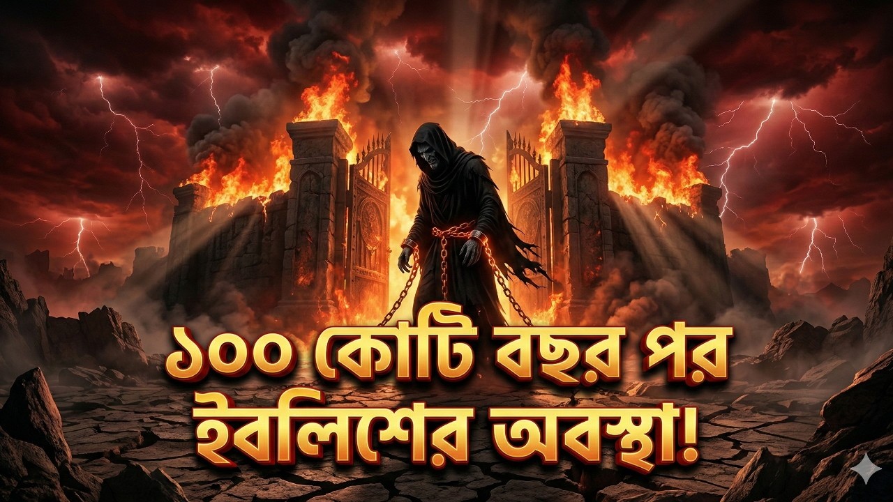 ১০০ কোটি বছর পর ইবলিশের কী অবস্থা হবে? কল্পনা করুন! নিউ ইসলামিক ভিডিও