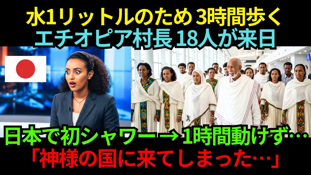 水1Lに3時間の村長18人、機体トラブルで成田へ→初シャワーで1時間動けなくなった理由【海外の反応】