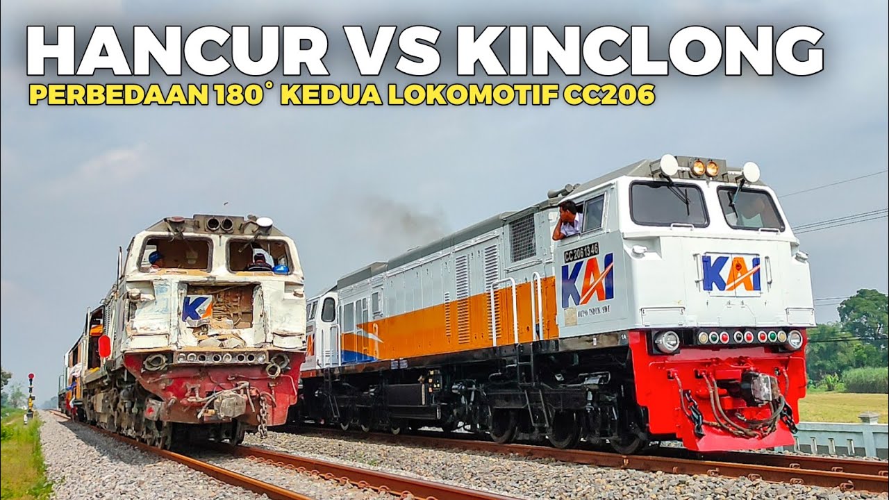 KECEPATAN HANYA 5KM/H SAKING PARAHNYA!! Proses Evakuasi Lokomotif KA Turangga ke Stasiun Kertosono