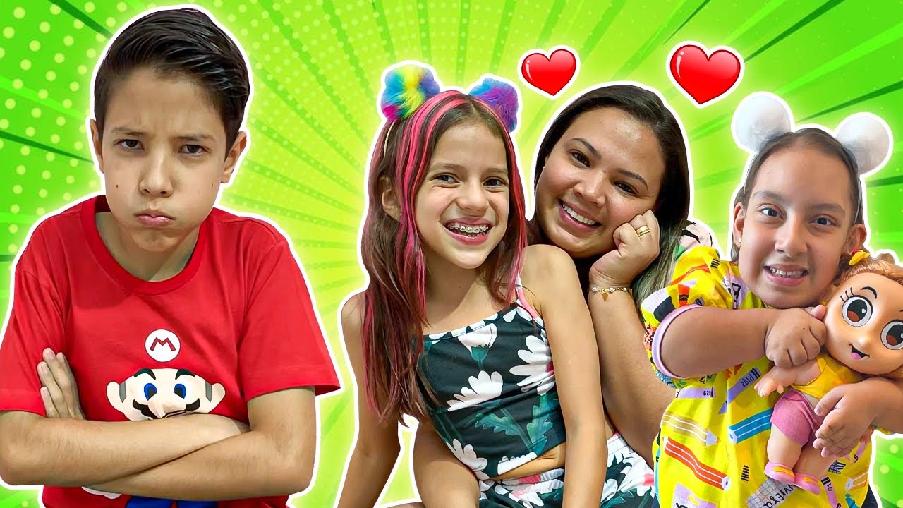 Henrique e as histórias Engraçadas de  novas irmãs -Universo Kids Ft MC Divertida e Jessica Sousa