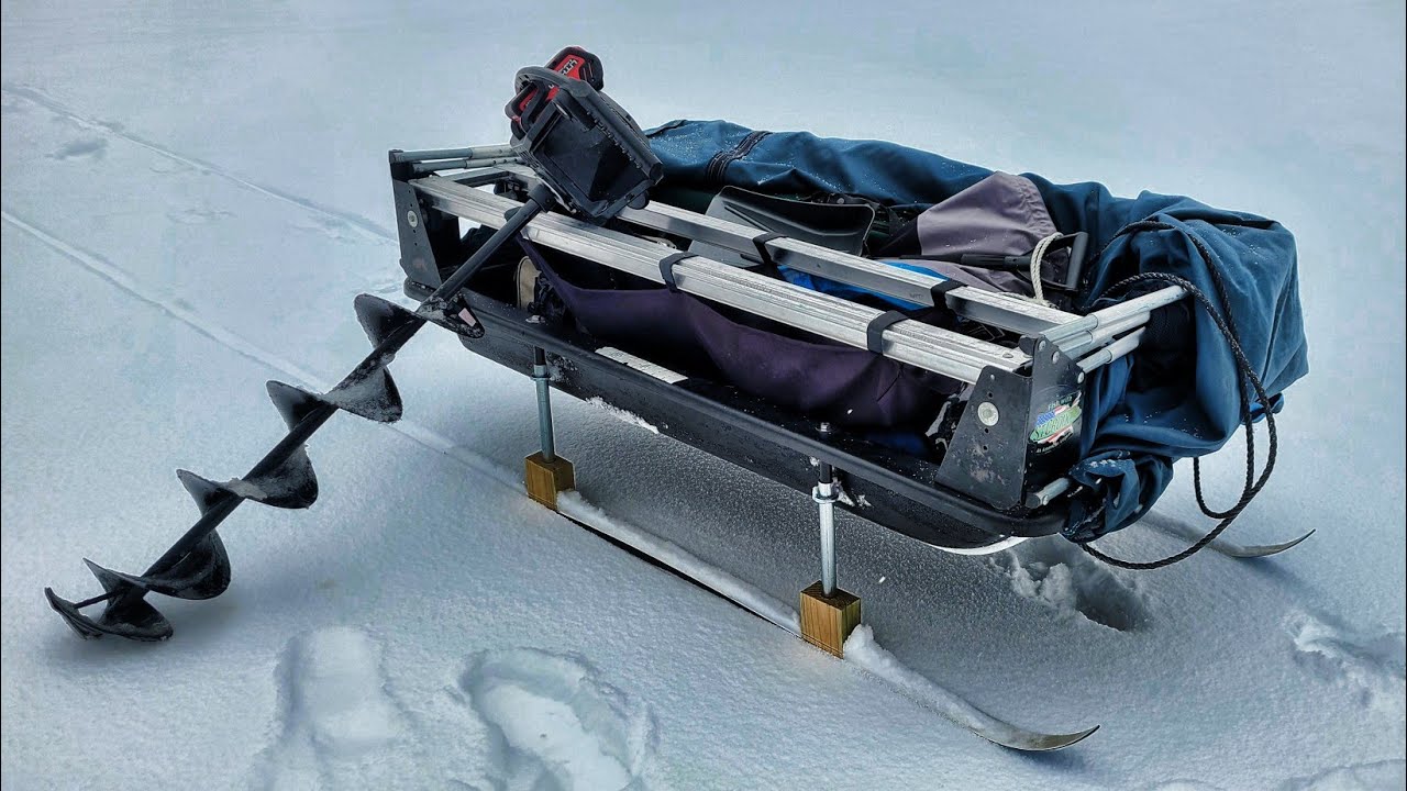 SMITTY SLED BUILD DIY!! - Light and Detachable for a Two Man Ice Fishing Shanty