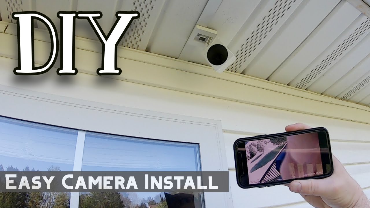Как установить камеру видеонаблюдения под виниловым карнизом за 8,77 $ — Amazon Wyze Cam v3 Easy DIY