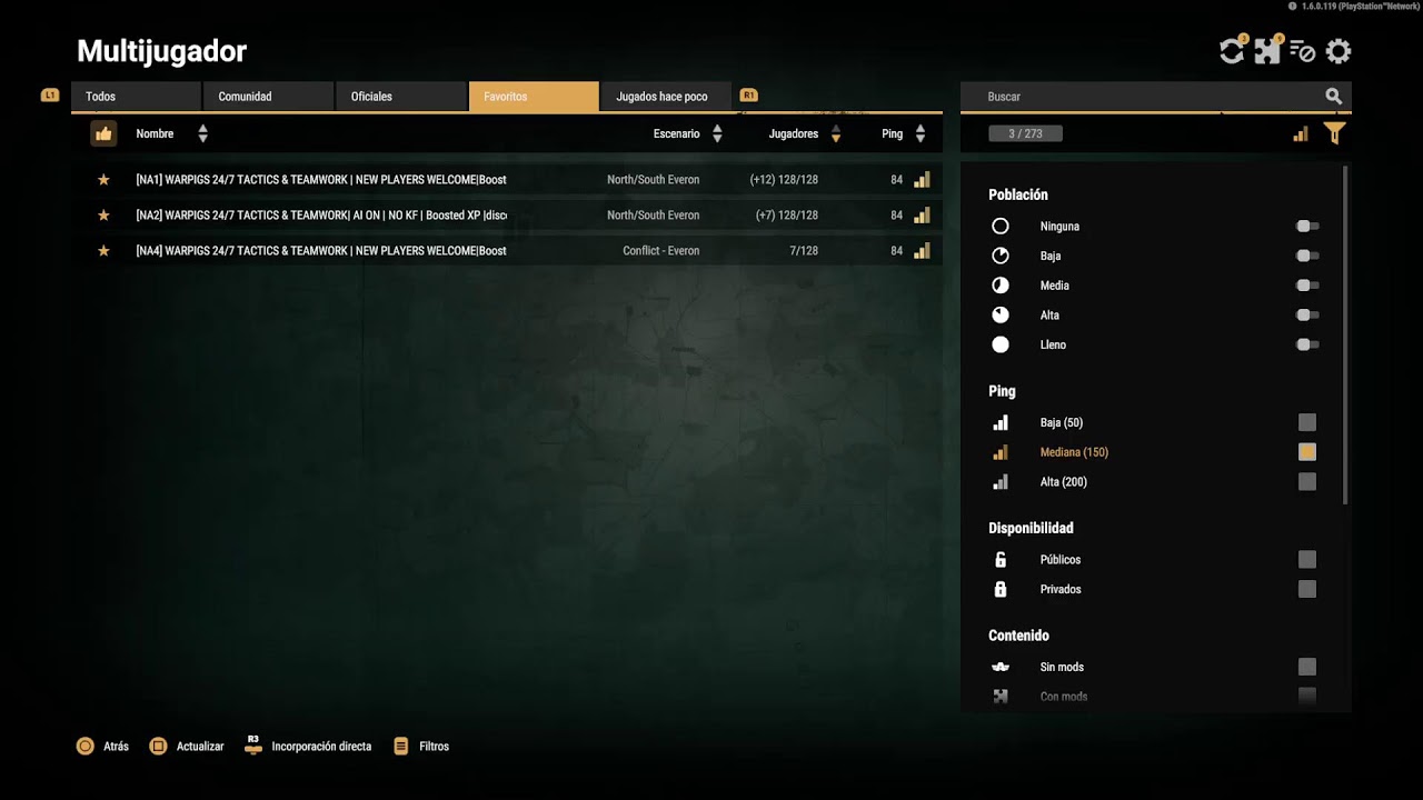 En el servidor Fuerza Latina en ARMA REFORGER