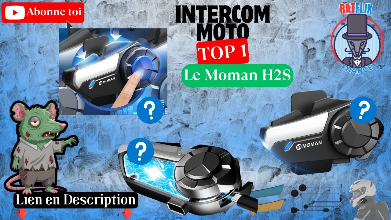🐀 Moman H2S testé par RatFlix 🎧 | Intercom moto Hi-Fi 1000M qui surprend !