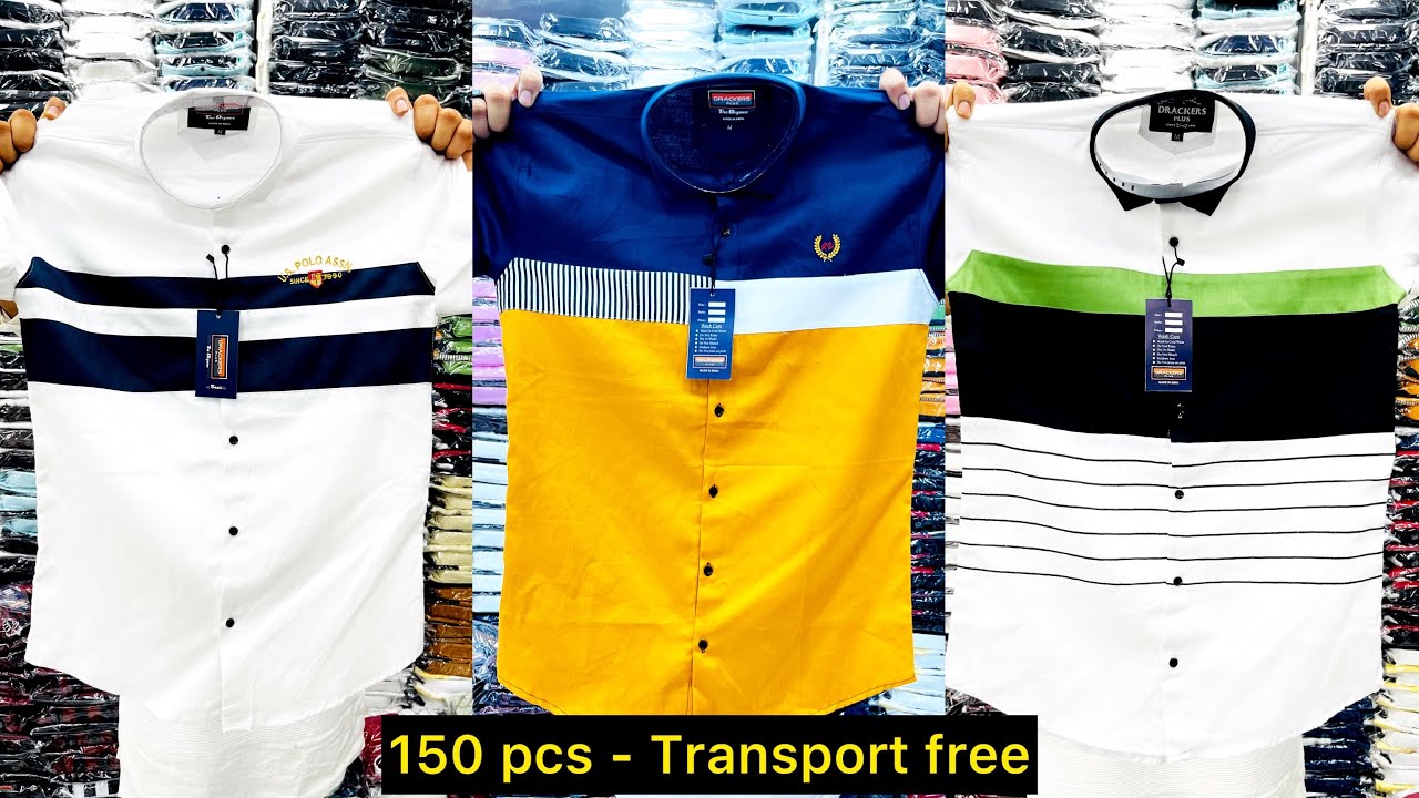 150 pcs transport free / drackers plus / Mumbai shirt wholesaler / Mumbai shirt manufacturer