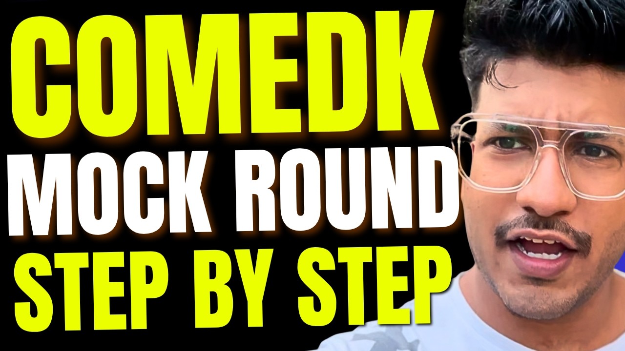COMEDK 2026 | Mock Round Step-by-Step Process | COMEDK Counselling Process