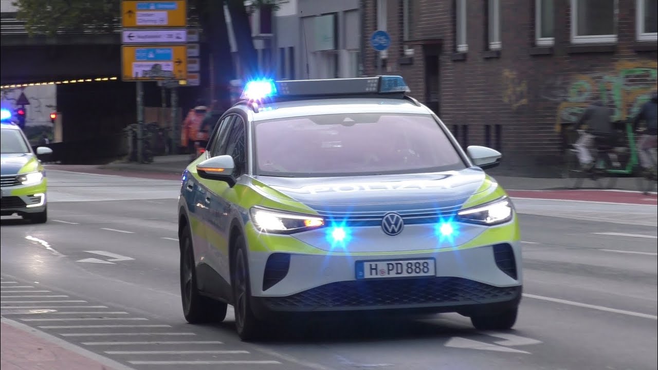 [Neuer-FUSTW] VW ID4 Funkstreifenwagen Polizei Hannover auf Einsatzfahrt!
