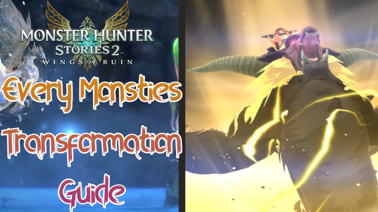 All Monsties Transformation | Monster Hunter Stories 2: Wings of Ruin