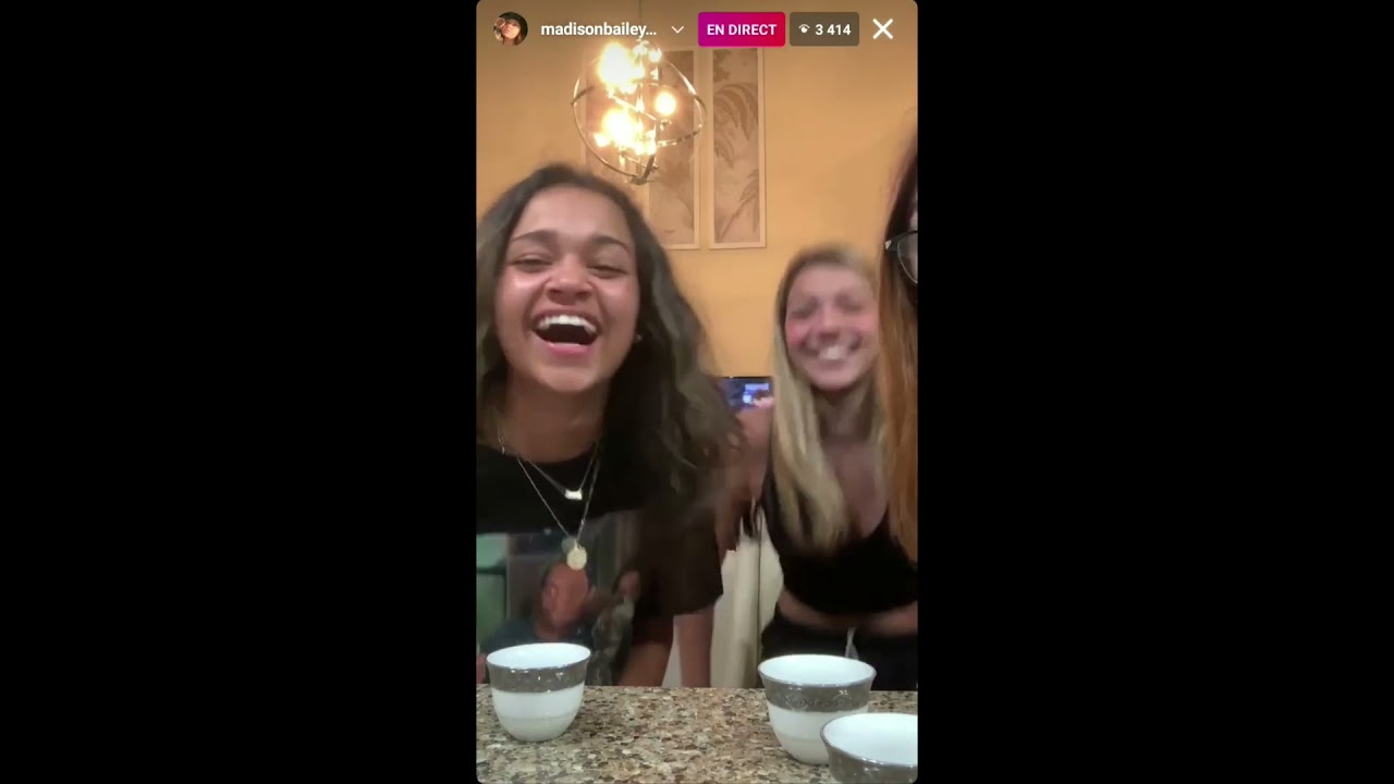Madison Bailey / Mariah Linney with family and freinds insta live 4/11/2021