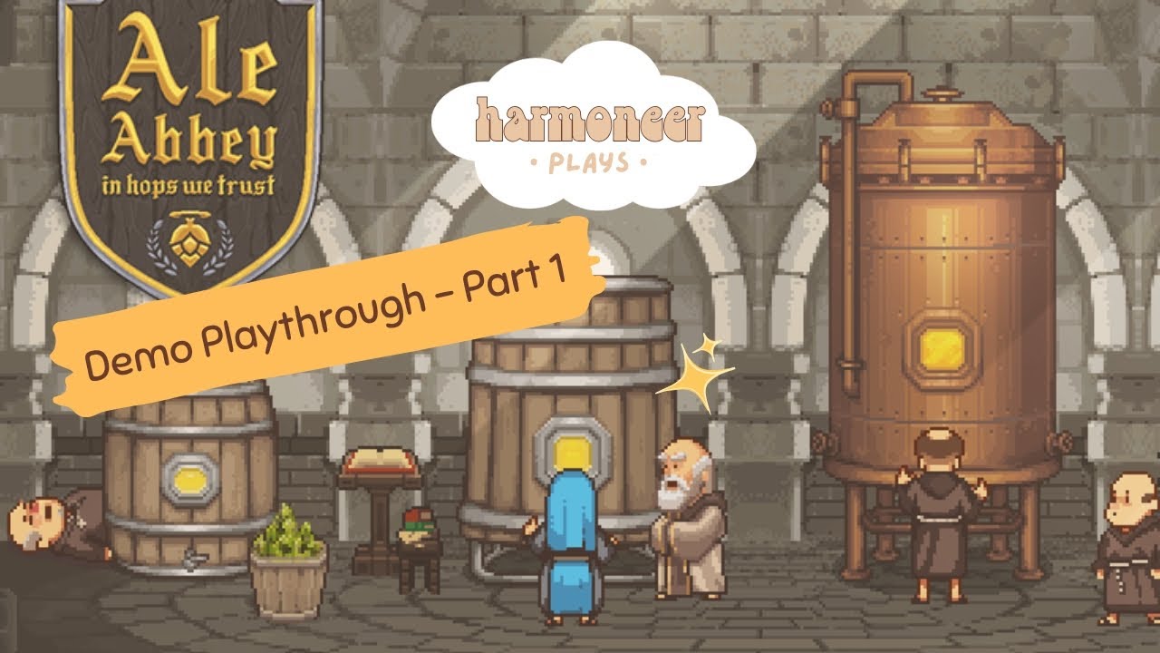 Ale Abbey Demo Part 1 🍺 | Building Our Monastery Brewery | No Commentary