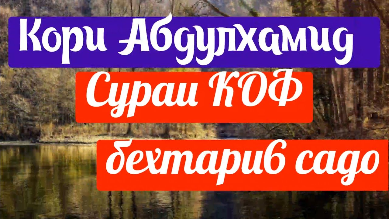 Кори  Абдулхамид сура Коф очень красивое чтение#коран#сураКаф