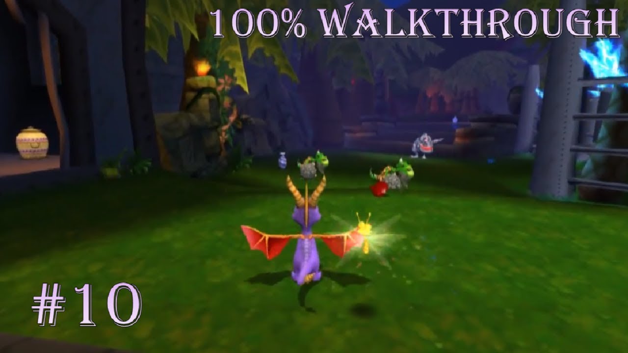 Spyro: Enter The Dragonfly ☆ 10 ☆ Jurassic Jungle (100%, No Commentary)