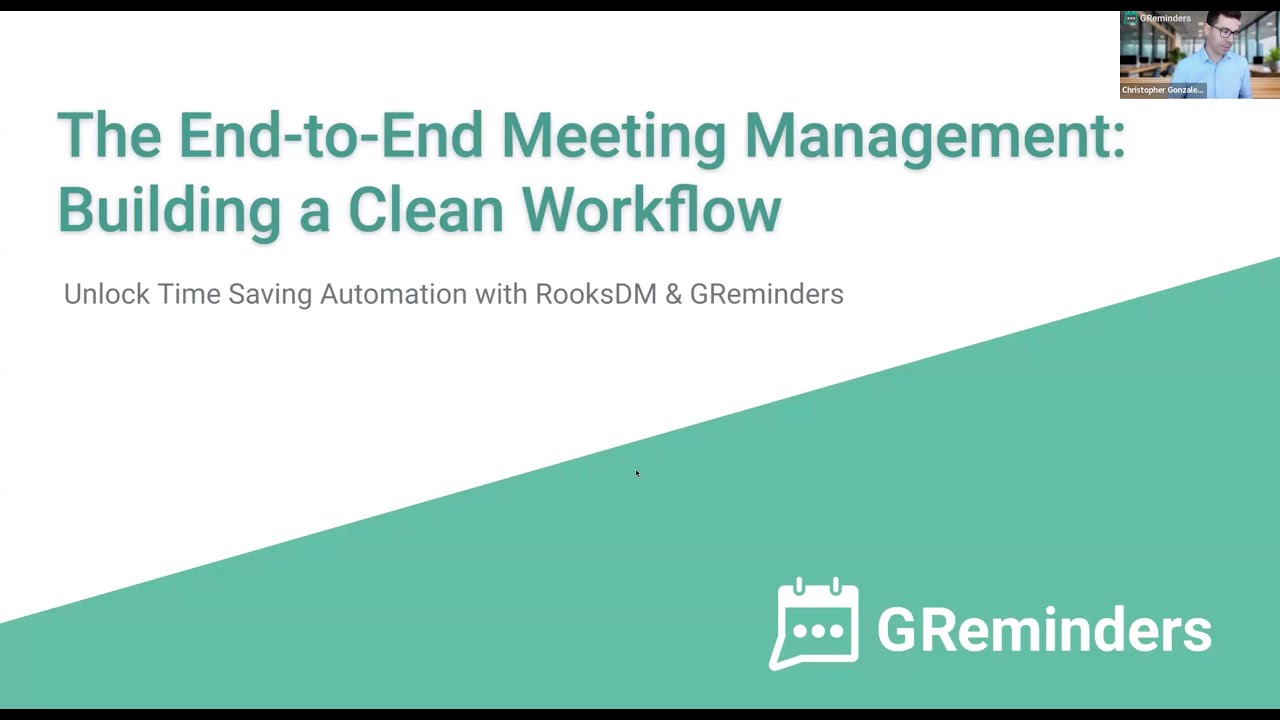From CRM to Meeting Management: Building a Clean, End-to-End Meeting Workflow