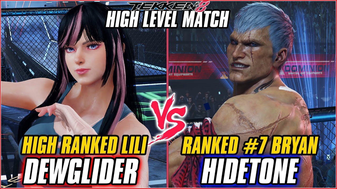 TEKKEN 8 ▰ DEWGLIDER (LILI) vs HIDETONE (#7 RANKED BRYAN) ▰ T8 HIGH LEVEL GAMEPLAY