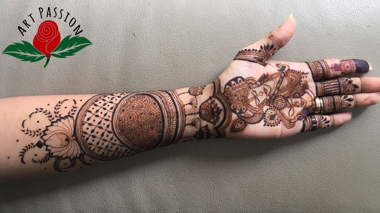 bridal mehndi design Radha krishna : Artist Nikita and Jigisha  || Full hand mehandi
