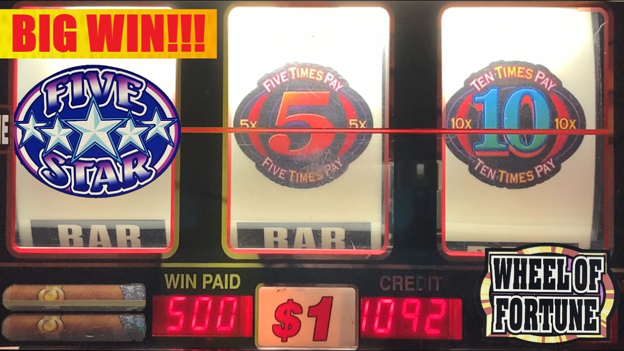 BOOM! 50x Win! Wheel of Fortune + Cigar + Five Star + 2x 10x 5x Bonus Times Pay slots!
