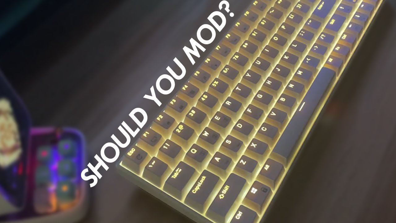 RK100 | Red Switches Unmodded vs. Modded Sound Test