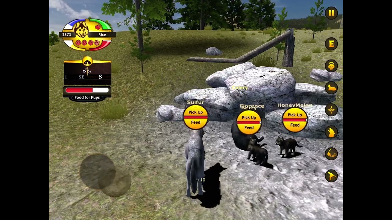 DRUID 1M CAME TO ATTACK OUR PUPS!? | WolfQuest 2.7 a tale of two siblings | Rice ball pack ep8