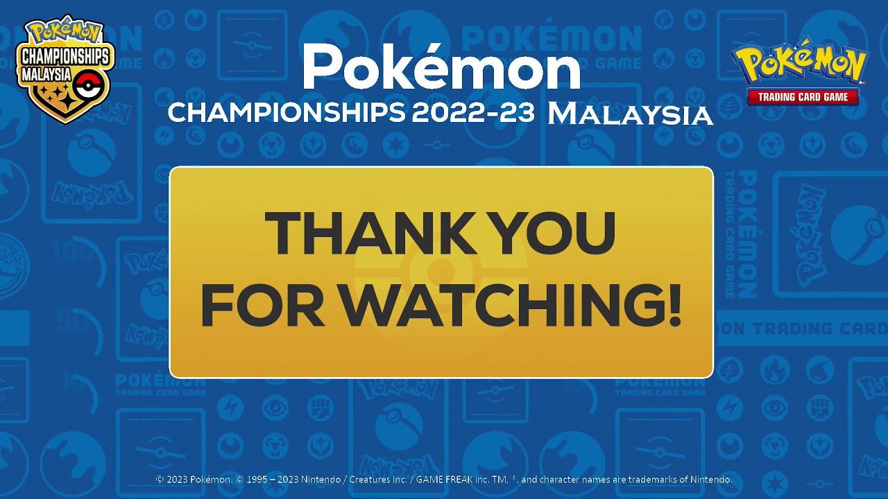 Pokémon Championships 2022-23 Malaysia Trading Card Game Event Day 2 Top 16 Tournament