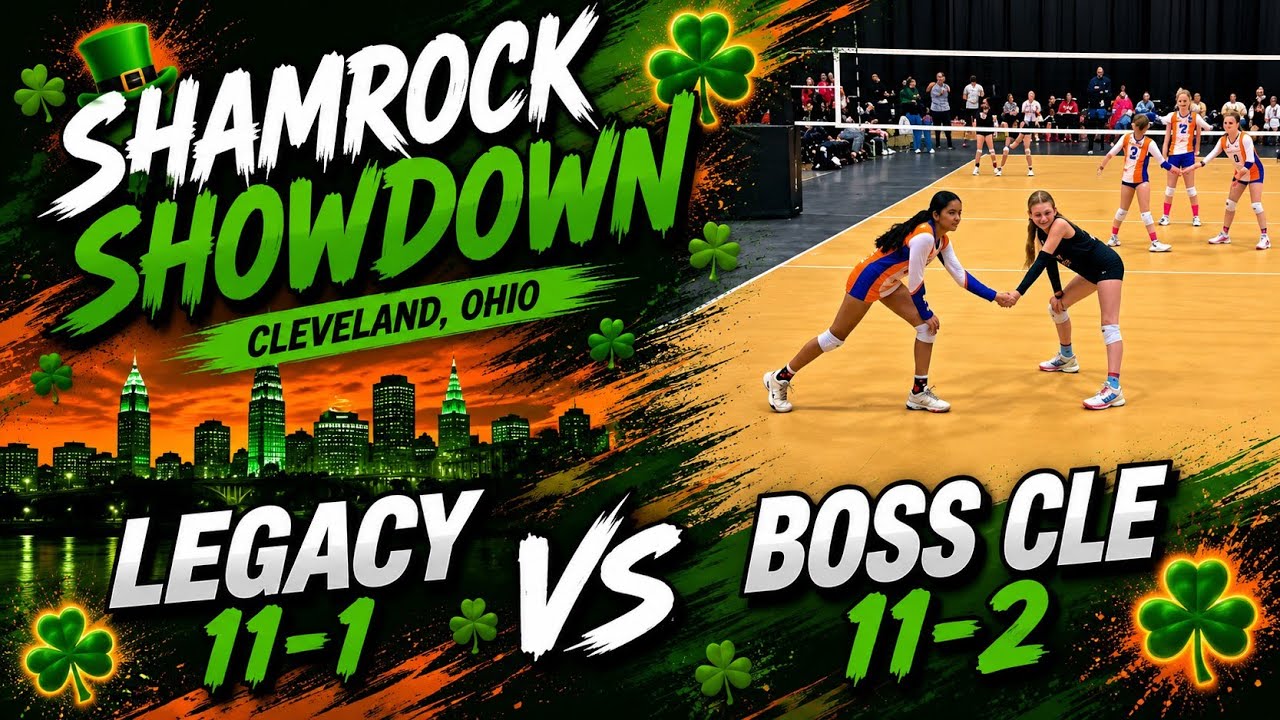Shamrock ☘️ Showdown in Cleveland OH - Legacy 11-1 Adidas vs Boss Cle 11-2