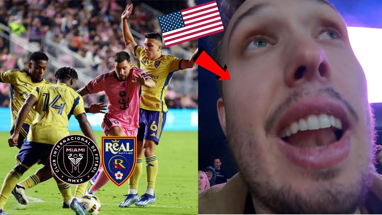 AMERICAN FAN WITNESSES THE GOAT PLAY FOR THE VERY FIRST TIME | INTER MIAMI VS REAL SALT LAKE CITY