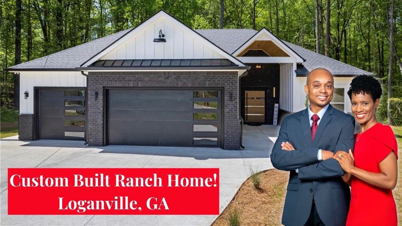 New Homes in Atlanta | Loganville, GA | Custom Built Ranch Home on over half an acre